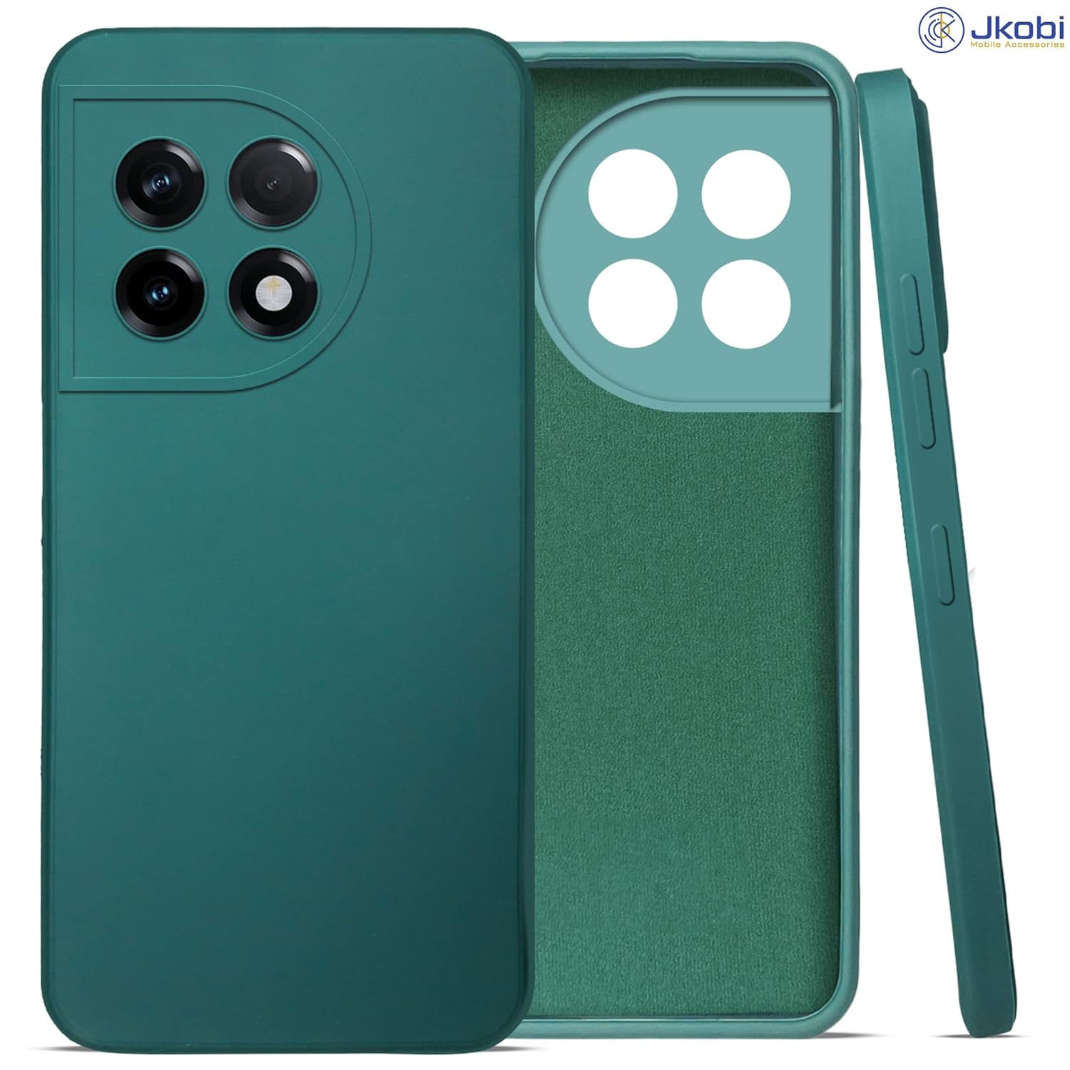 For OnePlus 11R Back Cover Case (Inside Fiber Cloth | Smooth Matte Finish | Elegant Professional Look)