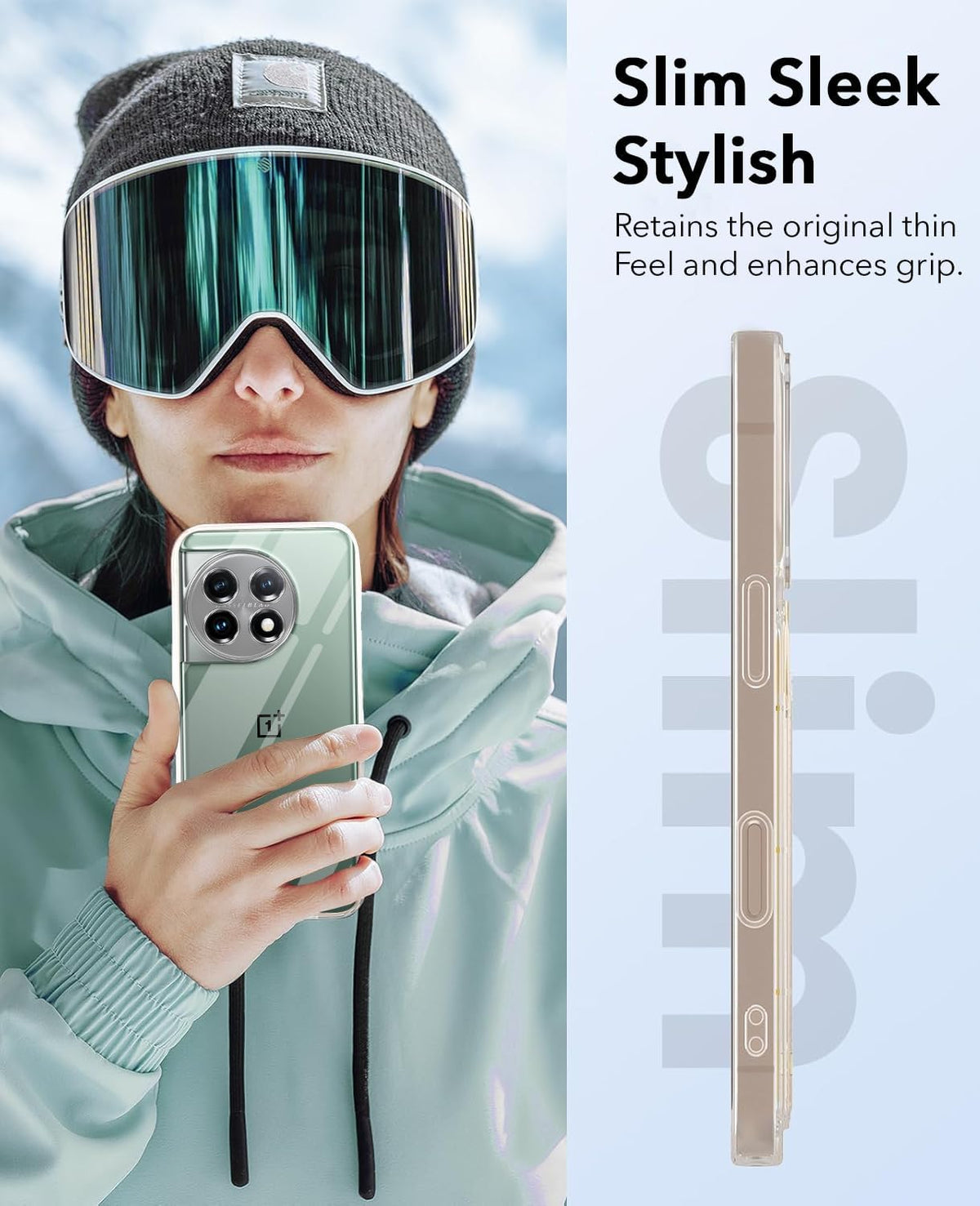 For OnePlus 11 5G Back Cover Case Lifetime Anti-Yellow Clear (Sleek Hard Crystal | Shockproof and Camera Protection)
