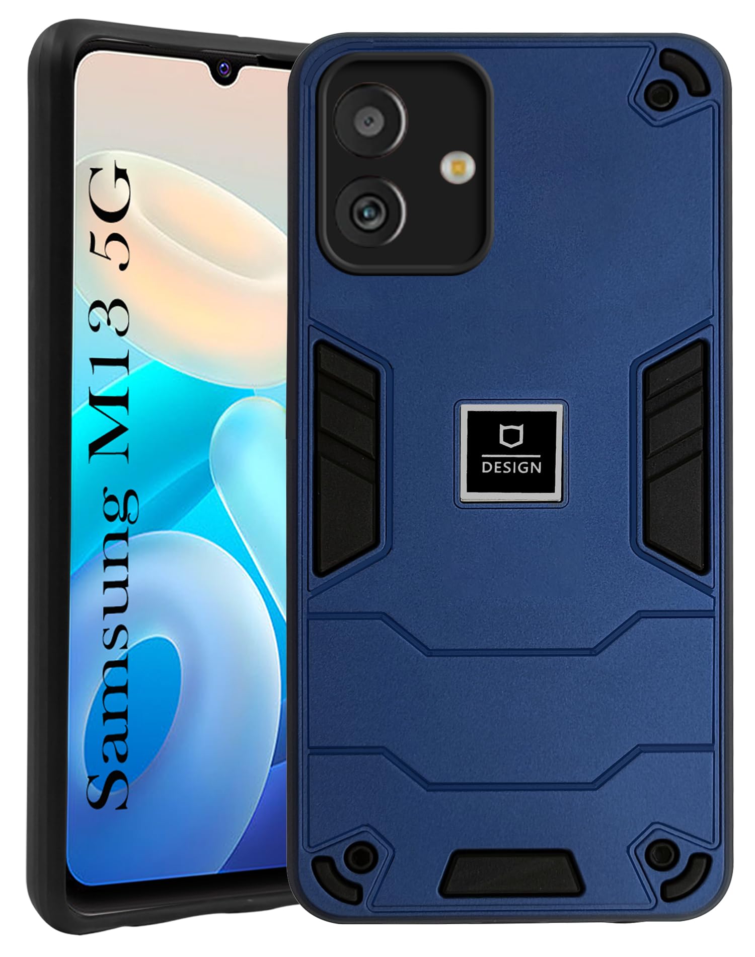 For Samsung Galaxy M13 5G Back Cover Case (Lightweight Hybrid Armor Shockproof Polycarbonate)