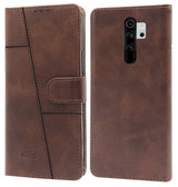 For Xiaomi Mi Redmi Note 8 Pro Flip Cover Case(Stitched Leather Finish | Magnetic Closure | Inner TPU | Foldable Stand | Wallet Card Slots)