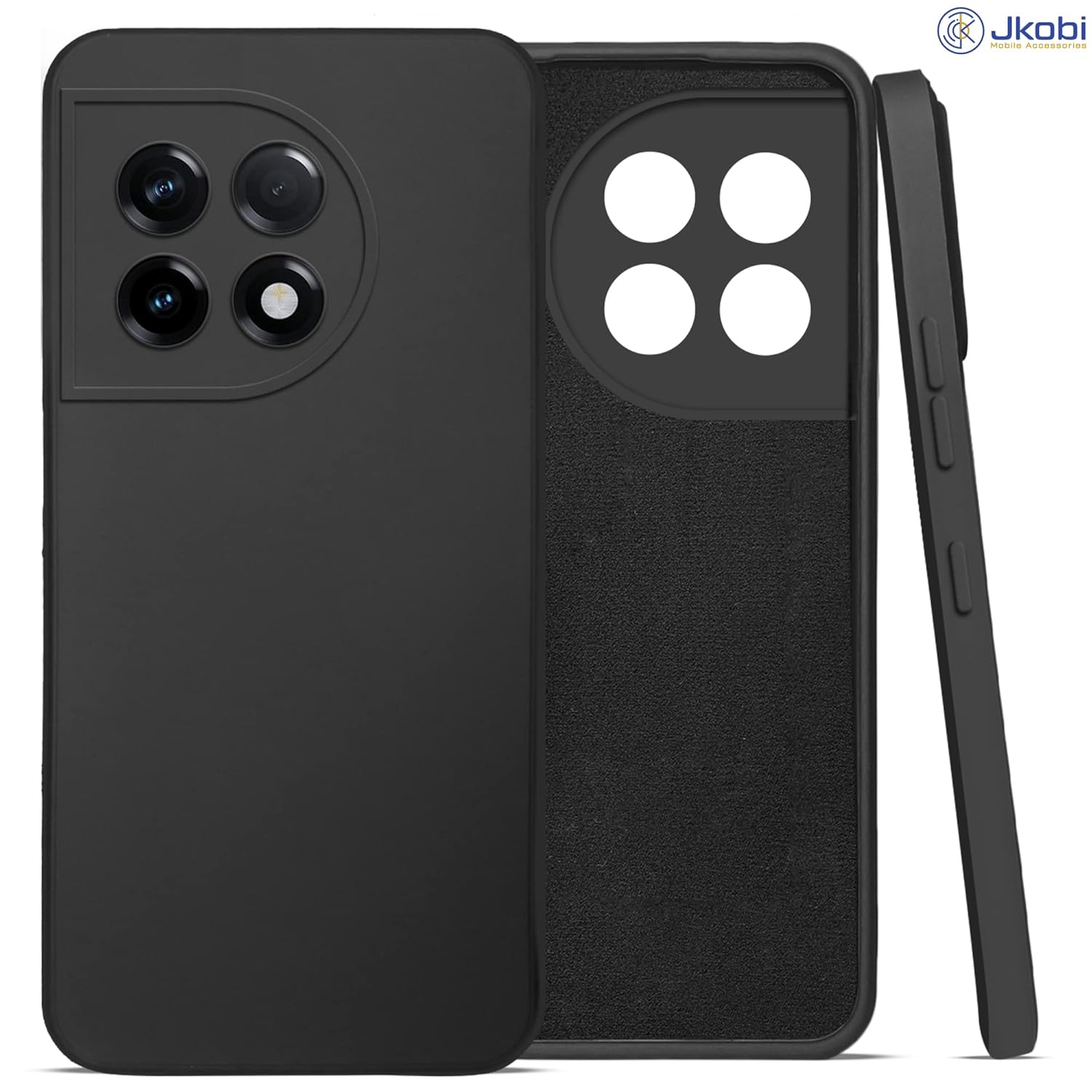 For OnePlus 11R Back Cover Case (Inside Fiber Cloth | Smooth Matte Finish | Elegant Professional Look)