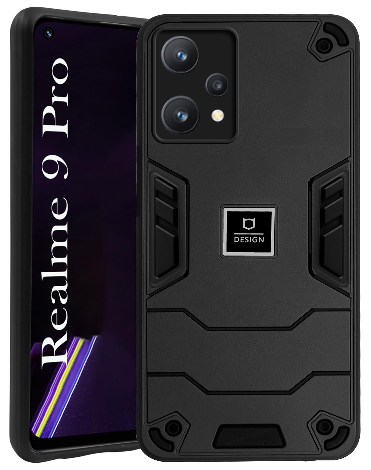 For Realme 9 Pro Plus | Realme 9 4G Back Cover Case (Lightweight Hybrid Armor Shockproof Polycarbonate)