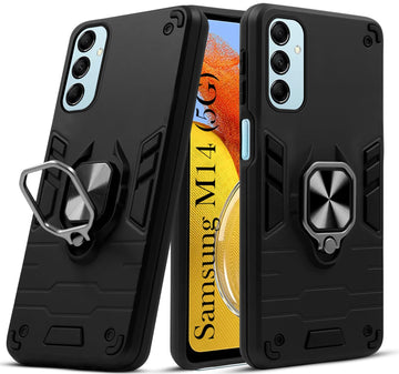 For Samsung Galaxy M14 5G Back Cover Case (Shockproof Polycarbonate Dual Layer Hybrid Armor)