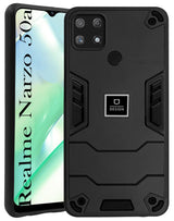 For Realme Narzo 50A Back Cover Case (Lightweight Hybrid Armor Shockproof Polycarbonate)