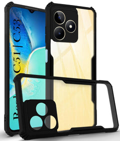 For Realme C51 Back Cover Case (Textured Grip Design | Camera Protetion | Slim and Light Weight | Soft Touch and Feel)