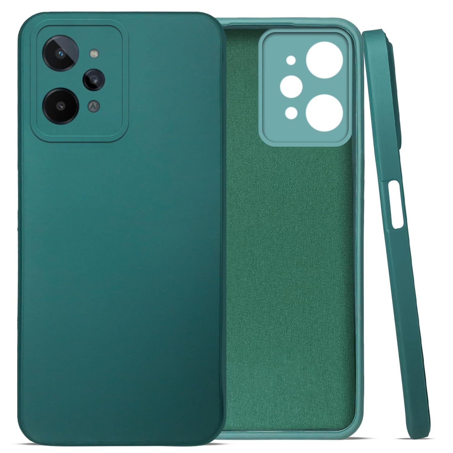 For Realme C31 Back Cover Case (Inside Fiber Cloth | Smooth Matte Finish | Elegant Professional Look)