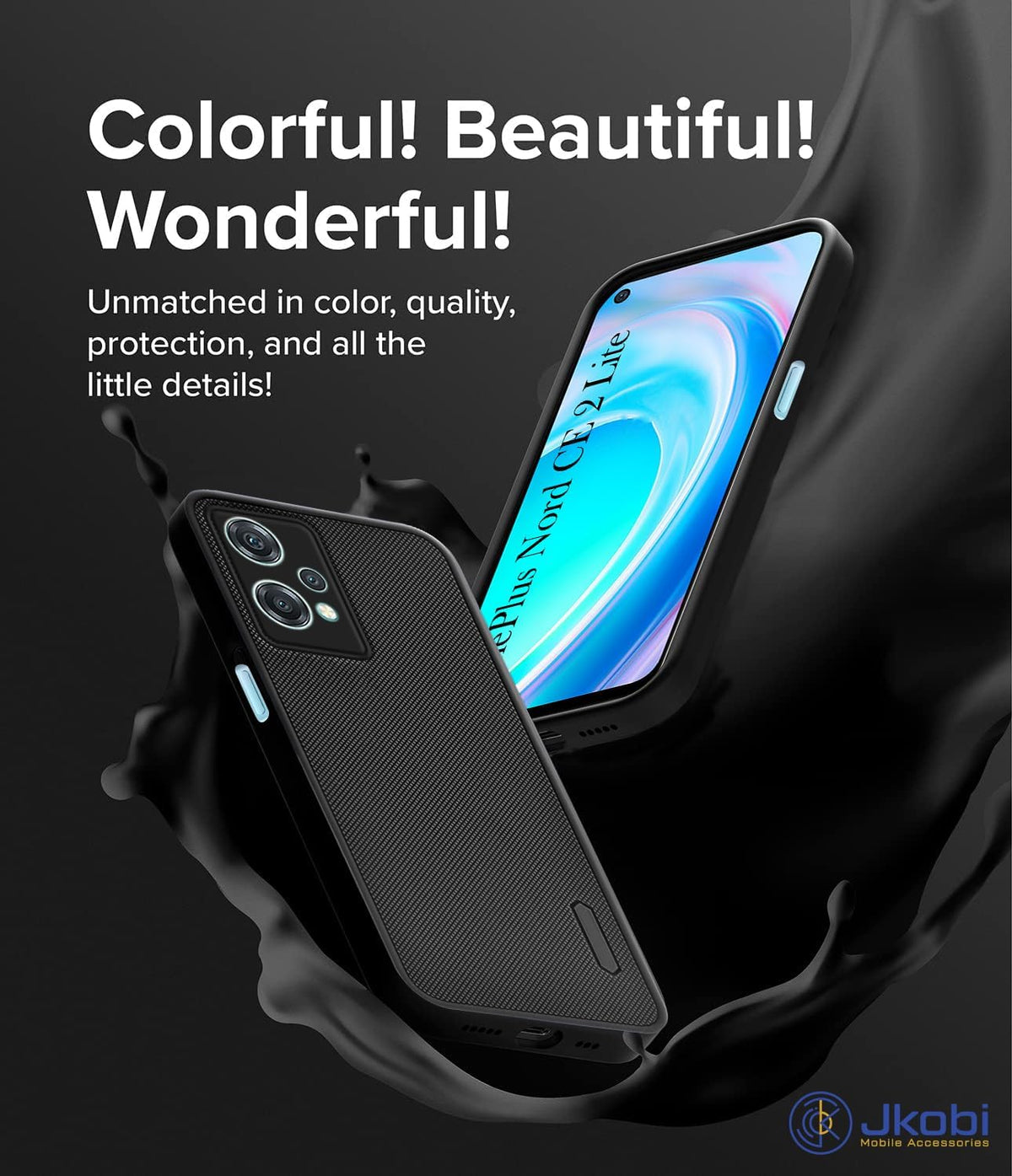 For Oneplus Nord CE 2 Lite 5G Back Cover Case Rubberised (Textured Grip Design| Micro-Fiber Cloth Inside | Slim and Light Weight | Soft Touch and Feel)