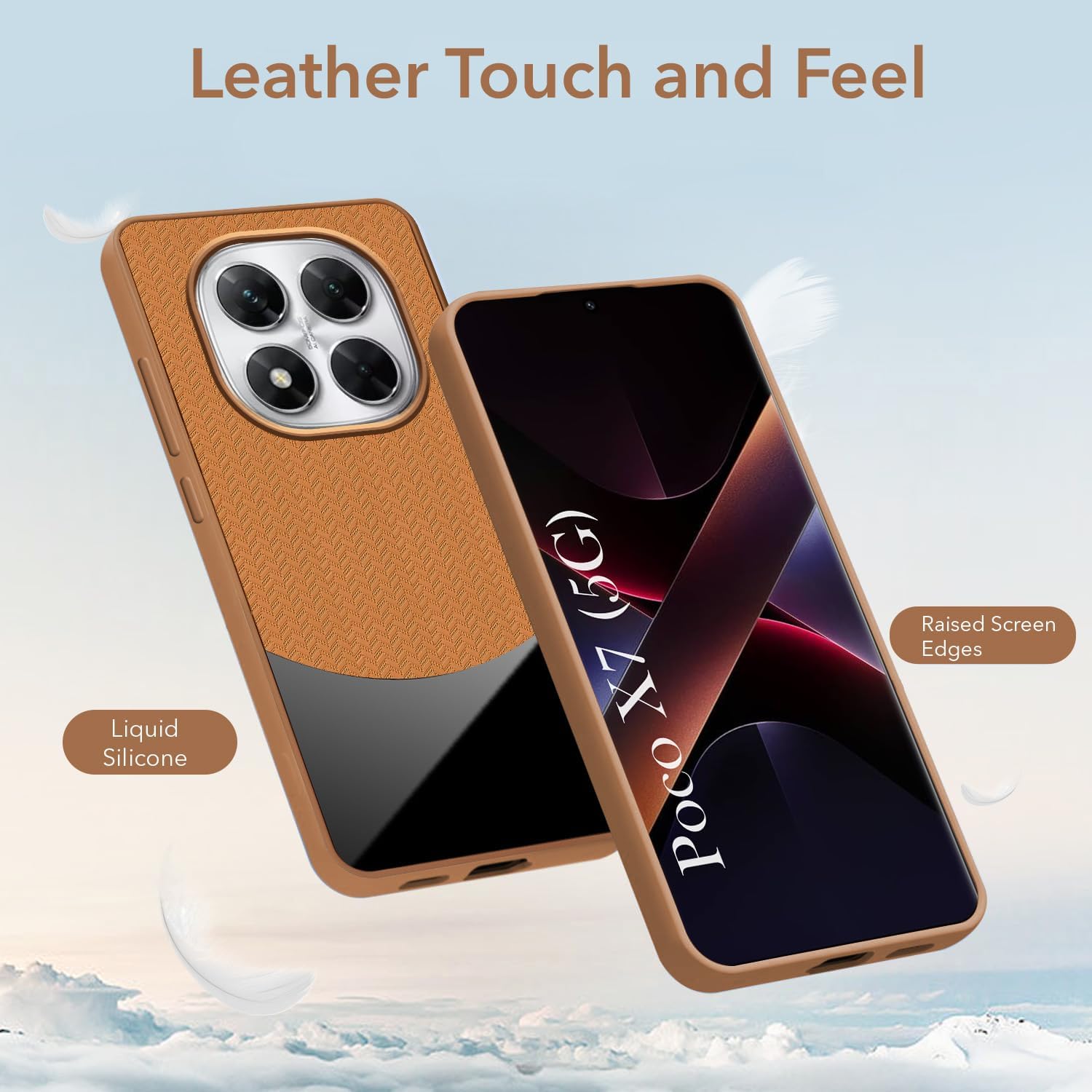 For Xiaomi Poco X7 Silicone Finish Back Cover Case (Premium Minimalist Professional Feel | Camera Protection Bump) (Copy)