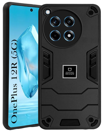 For OnePlus 12R 5G Back Cover Case (Lightweight Hybrid Shockproof Polycarbonate)