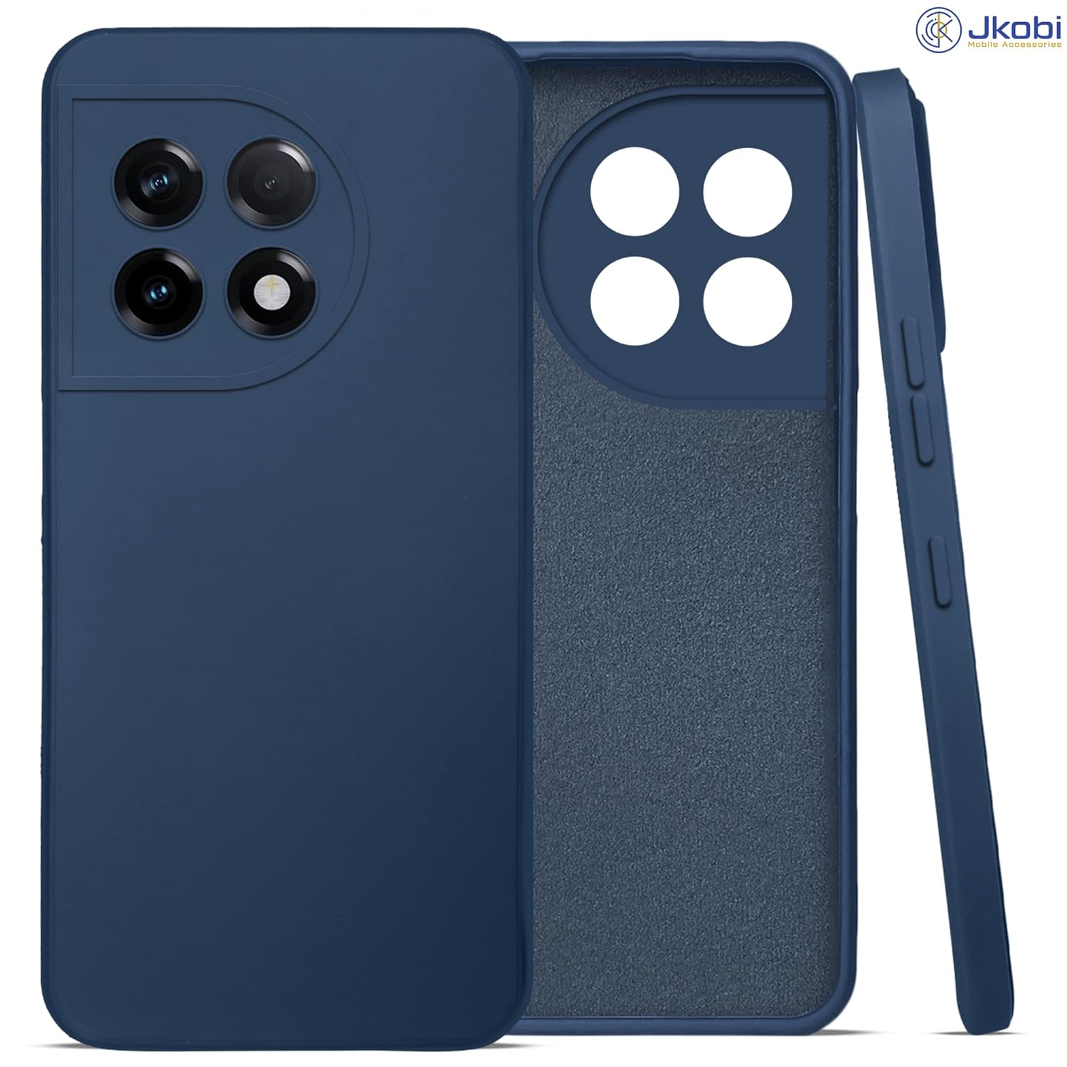 For OnePlus 11R Back Cover Case (Inside Fiber Cloth | Smooth Matte Finish | Elegant Professional Look)