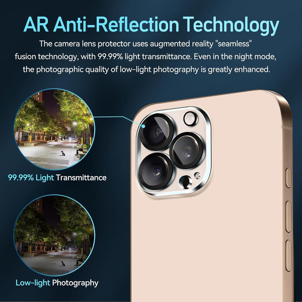 Crystal Clear Camera Lens Protector for iPhone 16 Pro – Sapphire 9H+ Glass, Anti-Scratch, Anti-Drop & Case Friendly