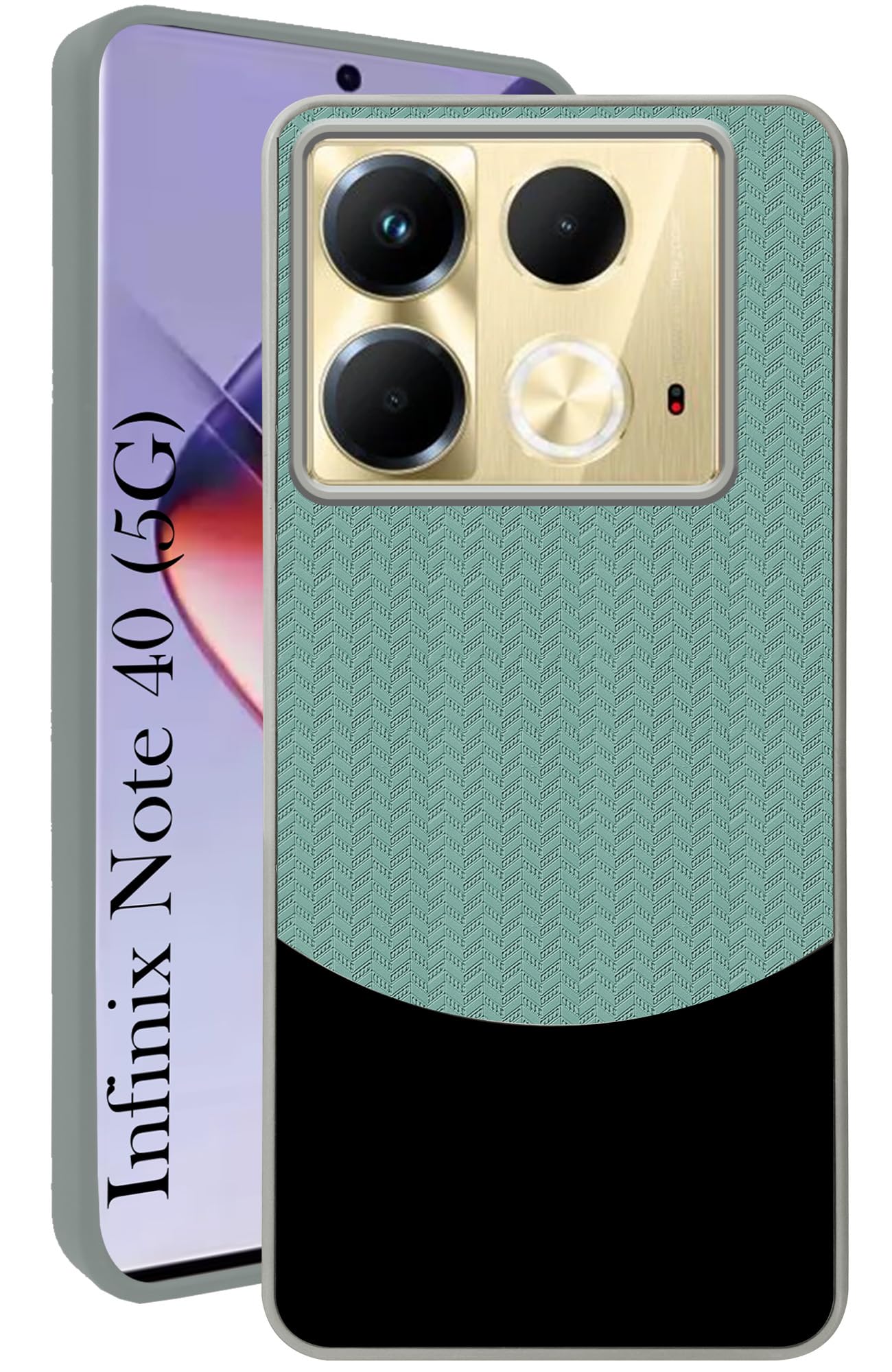 For Infinix Note 40 Silicone Finish Back Cover Case (Premium Minimalist Professional Feel | Camera Protection Bump)