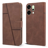 For Oppo Reno14 5G | Oppo Reno 14 5G  Flip Cover Case (Stitched Leather with Magnetic Closure)