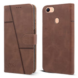 For Xiaomi Redmi Note 6 Pro Flip Cover Case ( Stitched Leather with Magnetic Closure)