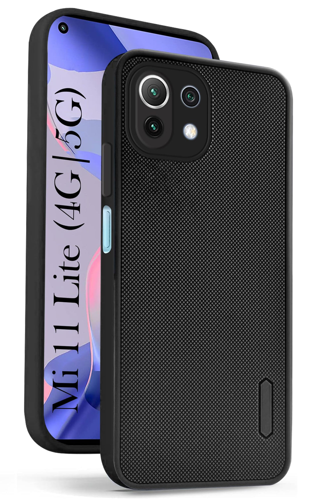 For Xiaomi Mi 11 Lite 4G | 11 Lite 5G Back Cover Case (Textured Grip Design | Camera Protetion | Slim and Light Weight | Soft Touch and Feel)