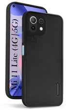 For Xiaomi Mi 11 Lite 4G | 11 Lite 5G Back Cover Case (Textured Grip Design | Camera Protetion | Slim and Light Weight | Soft Touch and Feel)