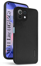 For Xiaomi Mi 11 Lite 4G | 11 Lite 5G Back Cover Case (Textured Grip Design | Camera Protetion | Slim and Light Weight | Soft Touch and Feel)