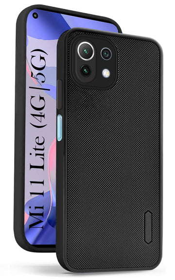 For Xiaomi Mi 11 Lite 4G | 11 Lite 5G Back Cover Case (Textured Grip Design | Camera Protetion | Slim and Light Weight | Soft Touch and Feel)