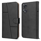 For Oppo A78 5G Flip Cover Case (Stitched Leather with Closure)