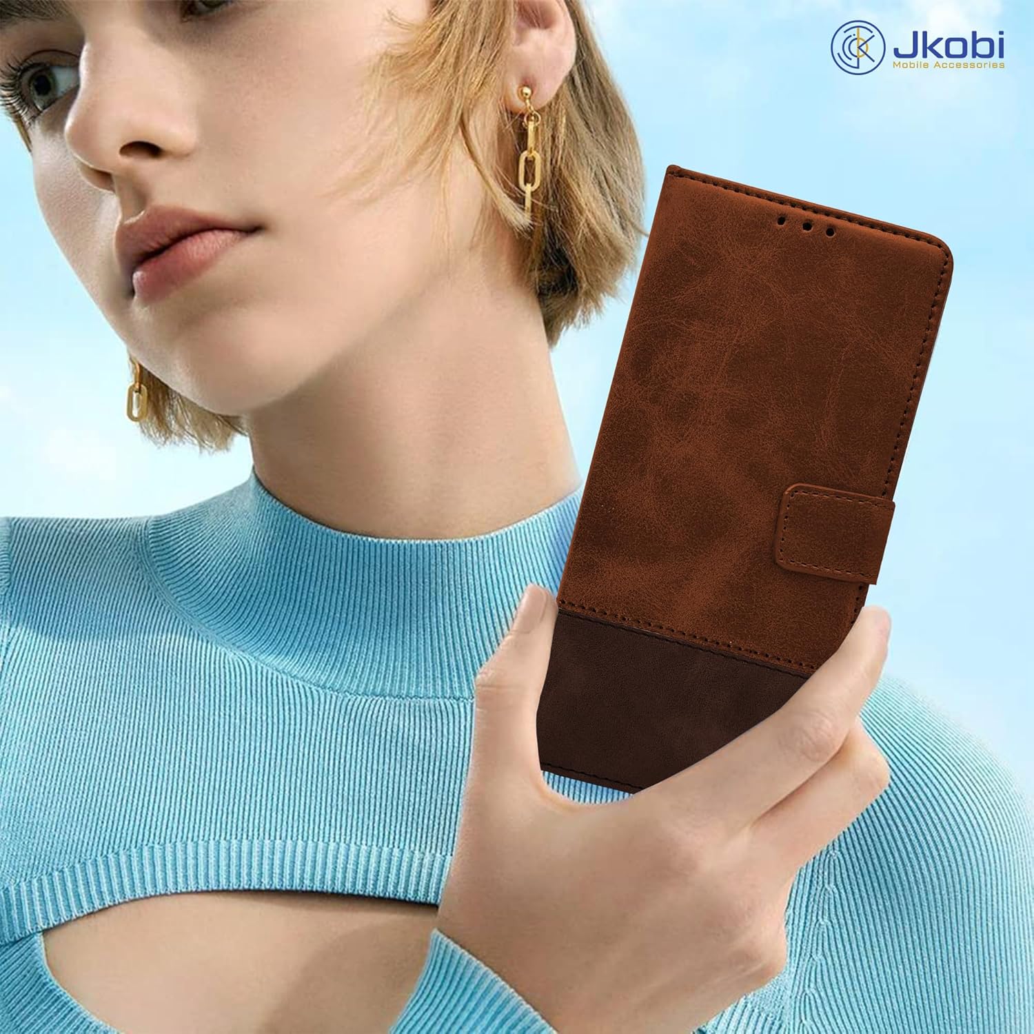 For Realme Narzo 70 5G Flip Cover Case (Professional Dual Leather Wallet with Magnetic Closure)