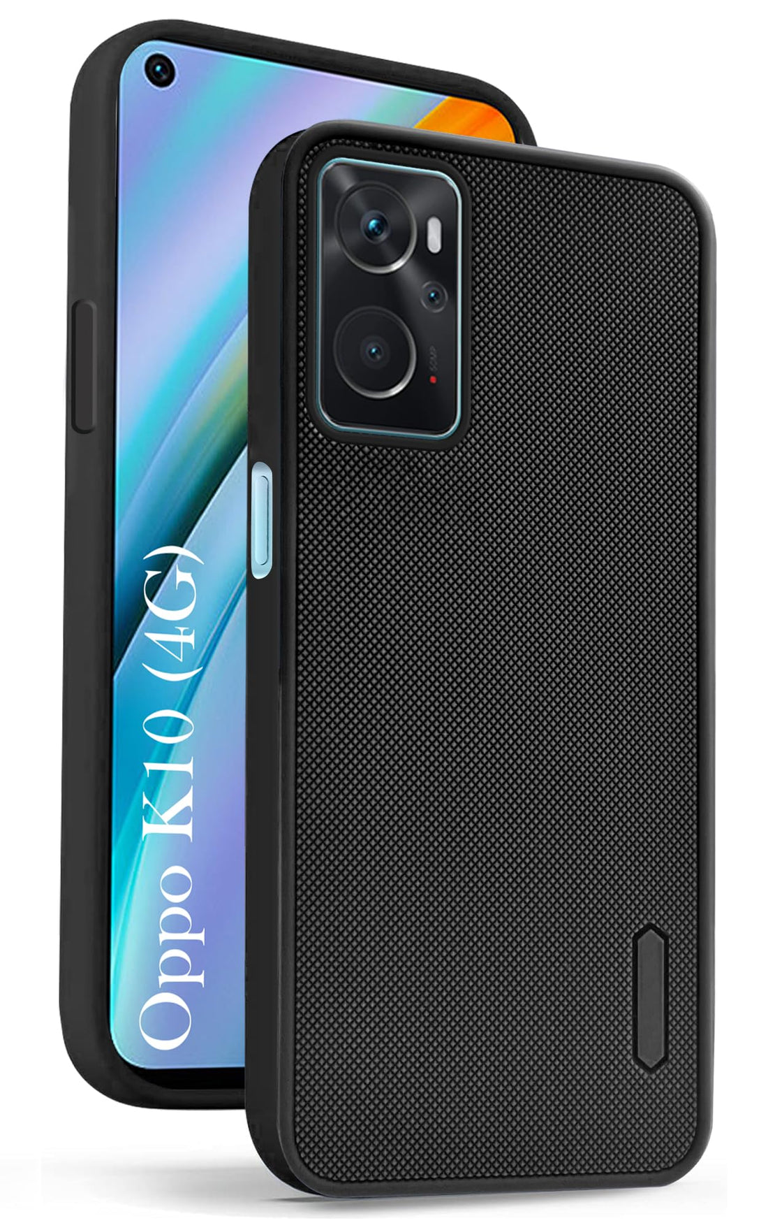 For Oppo K10 Back Cover Case (Textured Grip Design | Camera Protetion | Slim and Light Weight | Soft Touch and Feel)