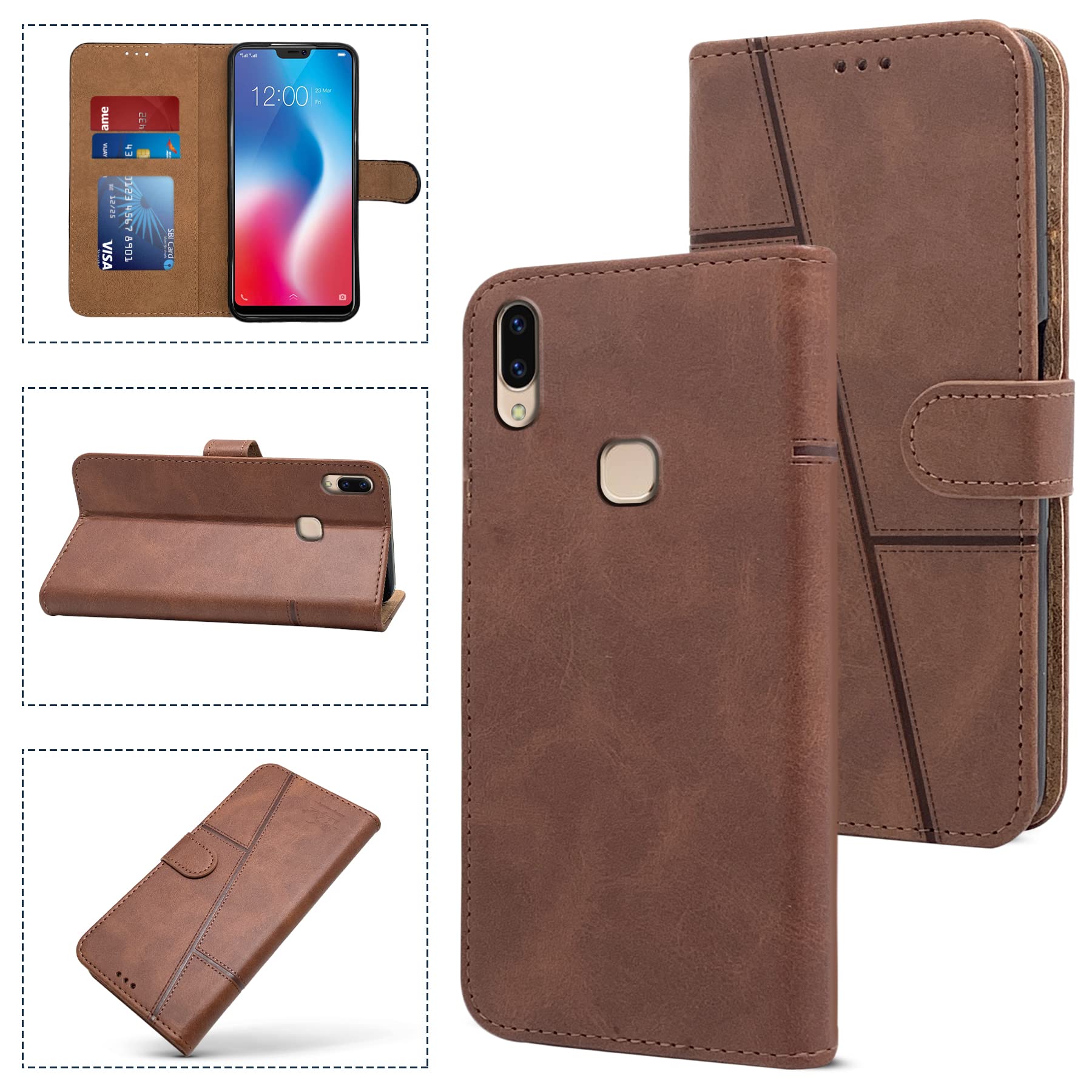 Custodia per Vivo S19, con cerniera, portafoglio Custodia flip in Finto cuoio con tasche per carte, supporto e passante per mano verde menta Custodia per Vivo S19, con cerniera, portafoglio Custodia flip in Finto cuoio con tasche per carte, supporto e passante per mano verde menta