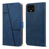 For Google Pixel 4 Flip Cover Case (Stitched Leather with Magnetic Closure)