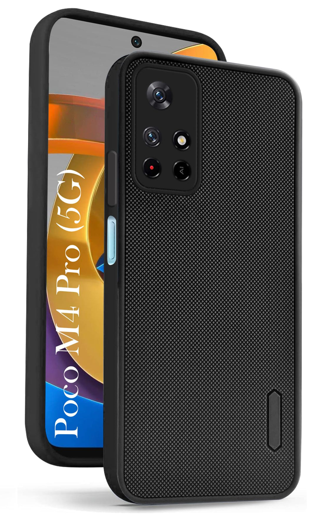For Poco M4 Pro 5G Back Cover Case (Textured Grip Design | Camera Protetion | Slim and Light Weight | Soft Touch and Feel)