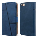 For Vivo Y71 Flip Case Cover (Stitched Leather Finish | Magnetic Closure | Inner TPU | Foldable Stand | Wallet Card Slots)