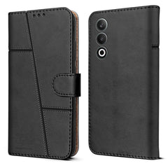 For Oneplus Nord CE 4 Flip Cover Case (Stitched Leather with Magnetic Closure)