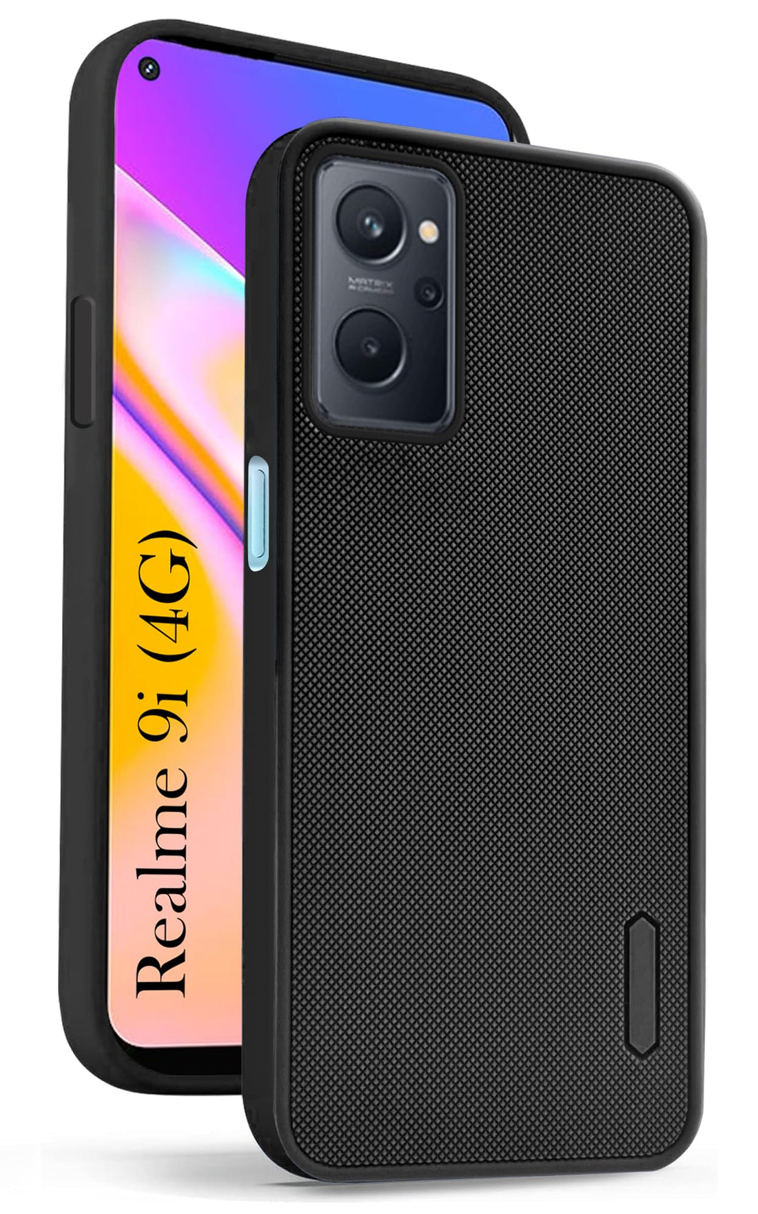 For Realme 9i Back Cover Case (Textured Grip Design | Camera Protetion | Slim and Light Weight | Soft Touch and Feel)