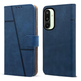 For Samsung Galaxy M16 5G | Samsung Galaxy F16 5G Flip Cover Case ( Stitched Leather with Magnetic Closure)