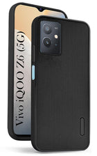 For Vivo iQOO Z6 5G Back Cover Case (Shockproof with Polycarbonate Clear Panel)