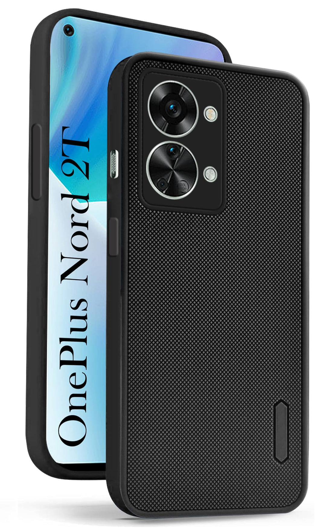 For OnePlus Nord 2T 5G Back Cover Case (Textured Grip Design | Camera Protetion | Slim and Light Weight | Soft Touch and Feel)