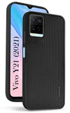 For Vivo Y21 2021  Back Cover Case Rubberised (Textured Grip Design| Micro-Fiber Cloth Inside | Slim and Light Weight | Soft Touch and Feel)