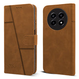 For Realme 14 Pro Lite Flip Cover Case (Stitched Leather with Magnetic Closure)