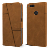 For Xiaomi RedMi A1 Flip Cover Case (Stitched Leather Finish | Magnetic Closure | Inner TPU | Foldable Stand | Wallet Card Slots)