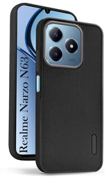 For Realme Narzo N63 Back Cover Case (Textured Grip Design | Camera Protetion | Slim and Light Weight | Soft Touch and Feel)