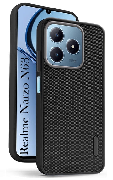 For Realme Narzo N63 Back Cover Case (Textured Grip Design | Camera Protetion | Slim and Light Weight | Soft Touch and Feel)