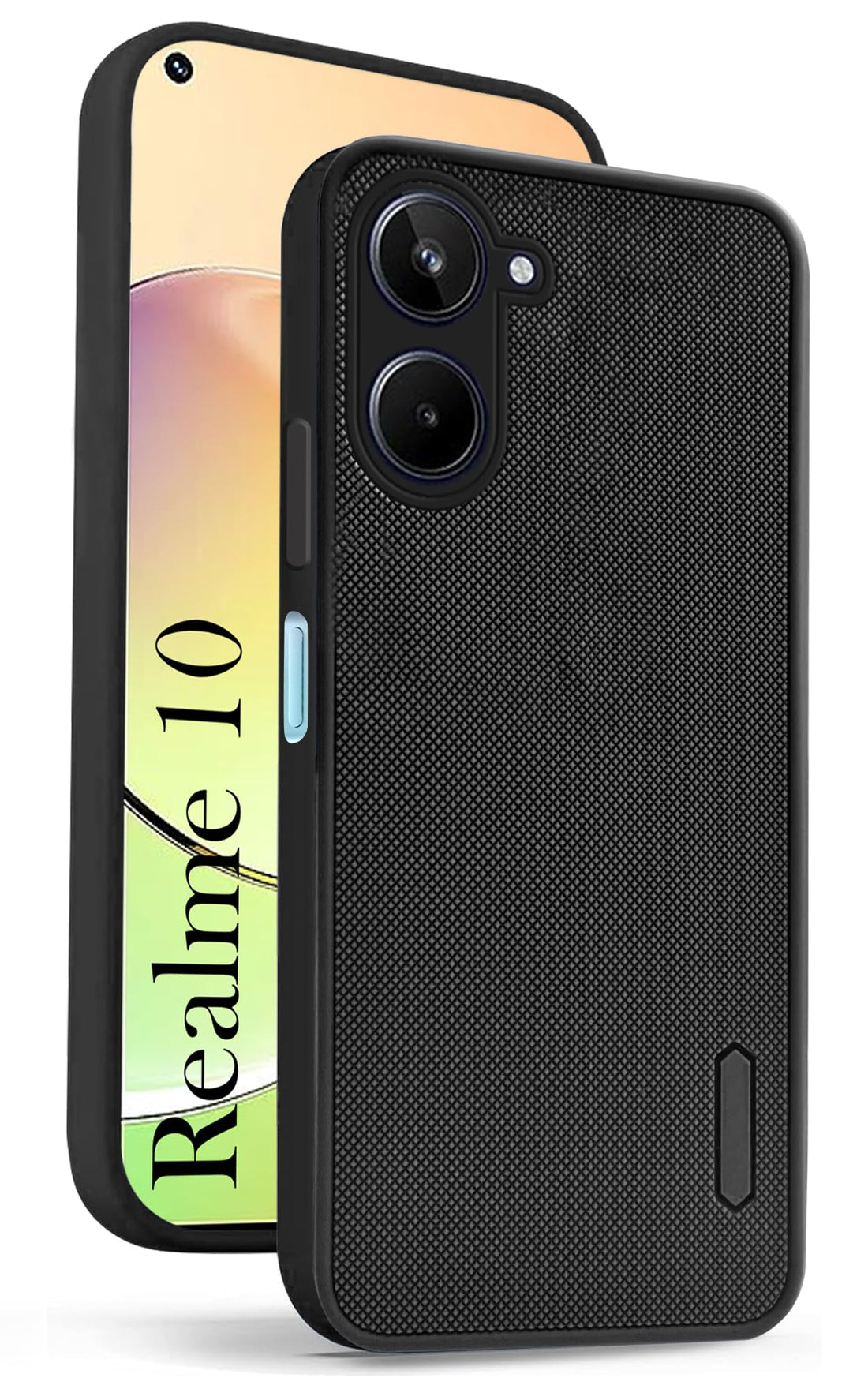 For Realme 10 Back Cover Case (Textured Grip Design | Camera Protetion | Slim and Light Weight | Soft Touch and Feel)