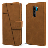 For Xiaomi Mi Redmi Note 8 Pro Flip Cover Case(Stitched Leather Finish | Magnetic Closure | Inner TPU | Foldable Stand | Wallet Card Slots)