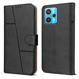 For Realme Narzo 50 Pro 5G Flip Cover Case ( Stitched Leather with Magnetic Closure)