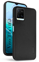 For Vivo T1x 4G Back Cover Case (Textured Grip Design | Camera Protetion | Slim and Light Weight | Soft Touch and Feel)