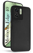 For Motorola Moto Edge 40 Back Cover Case (Puffer Cushion Wave Design | Camera Protection)