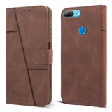 For Huawei Honor 9 Lite Flip Cover Case ( Stitched Leather with Magnetic Closure)