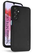 For Samsung Galaxy M34 5G Back Cover Case (Puffer Cushion Wave Design | Camera Protection)