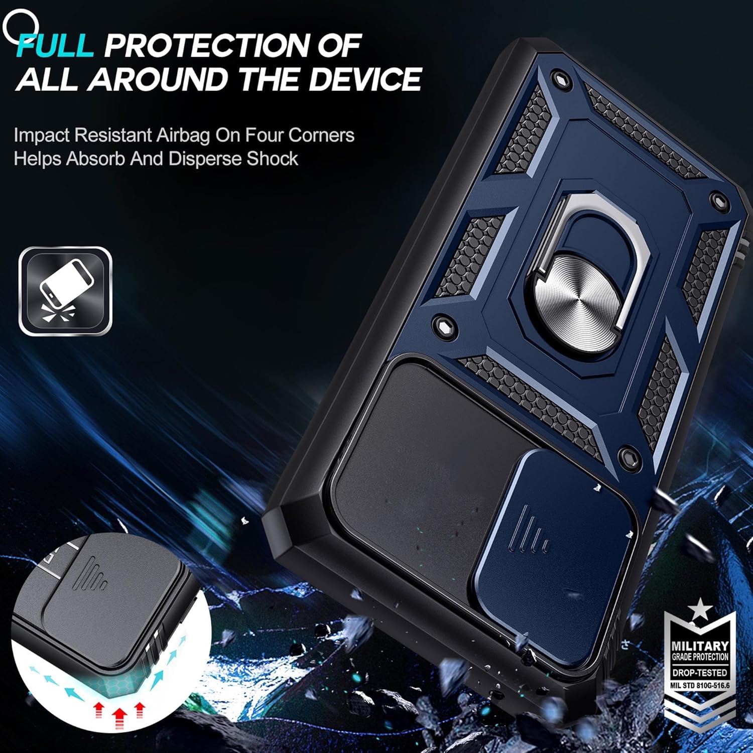 For Realme 10 Pro Plus Back Cover Case (Hybrid Dual Armor Polycarbonate)