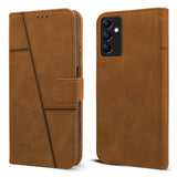 For Samsung Galaxy M14 5G Flip Cover Case (Stitched with Magnetic Closure)