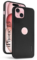 For iPhone 15 Back Cover Case (Textured Grip Design | Camera Protetion | Slim and Light Weight | Soft Touch and Feel)