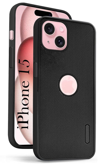 For iPhone 15 Back Cover Case (Textured Grip Design | Camera Protetion | Slim and Light Weight | Soft Touch and Feel)